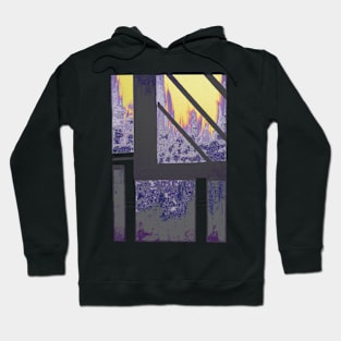 Lavender Cityscape frosty evening Hoodie